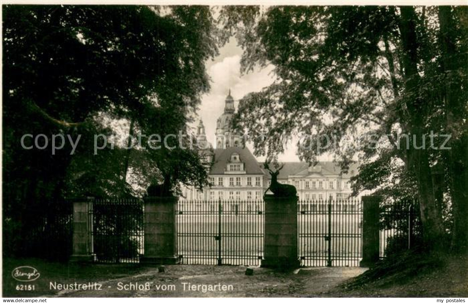 73696262 Neustrelitz Schloss vom Tiergarten Neustrelitz