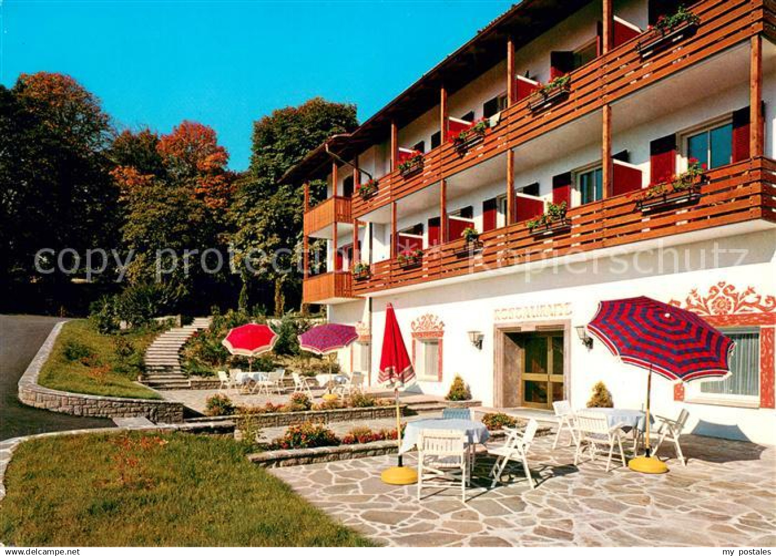 73702412 Obermais Meran Hotel Pension St. Valentin Terrasse