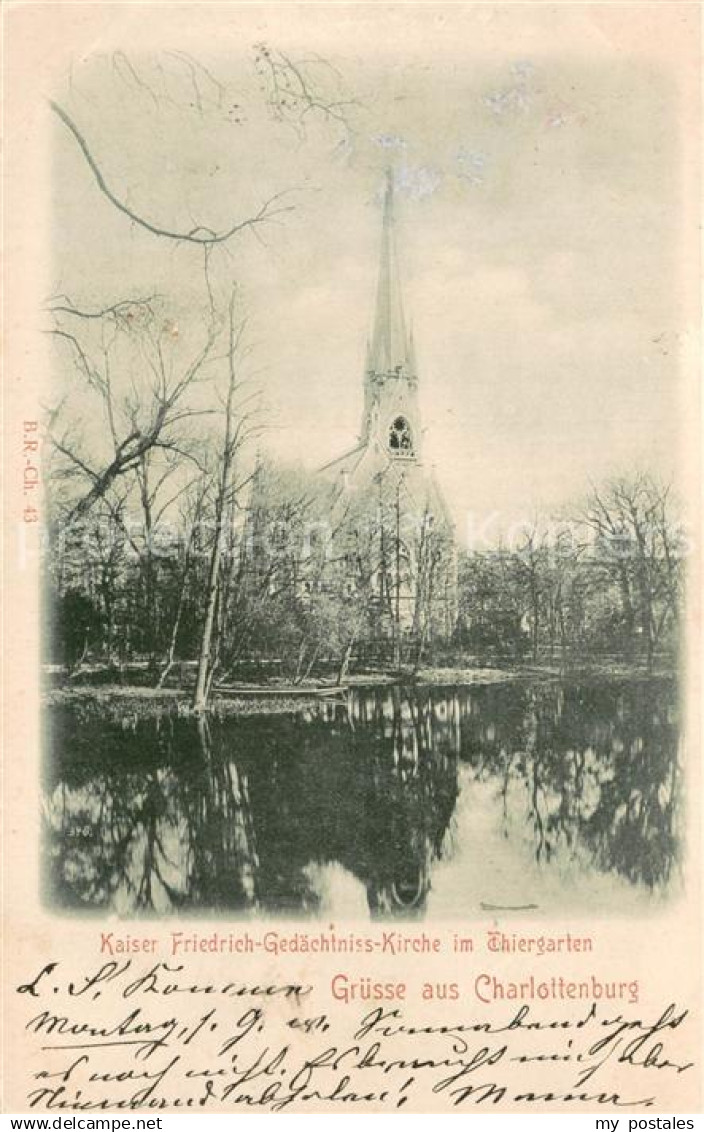 73711461 Tiergarten Berlin Kaiser-Friedrich-Gedaechtniskirche im Tiergarten in C