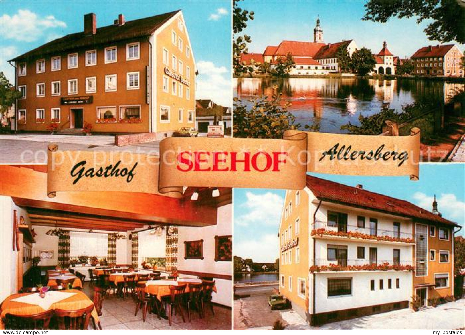 73714361 Allersberg Gasthof Seehof Restaurant Gaststube Seepartie