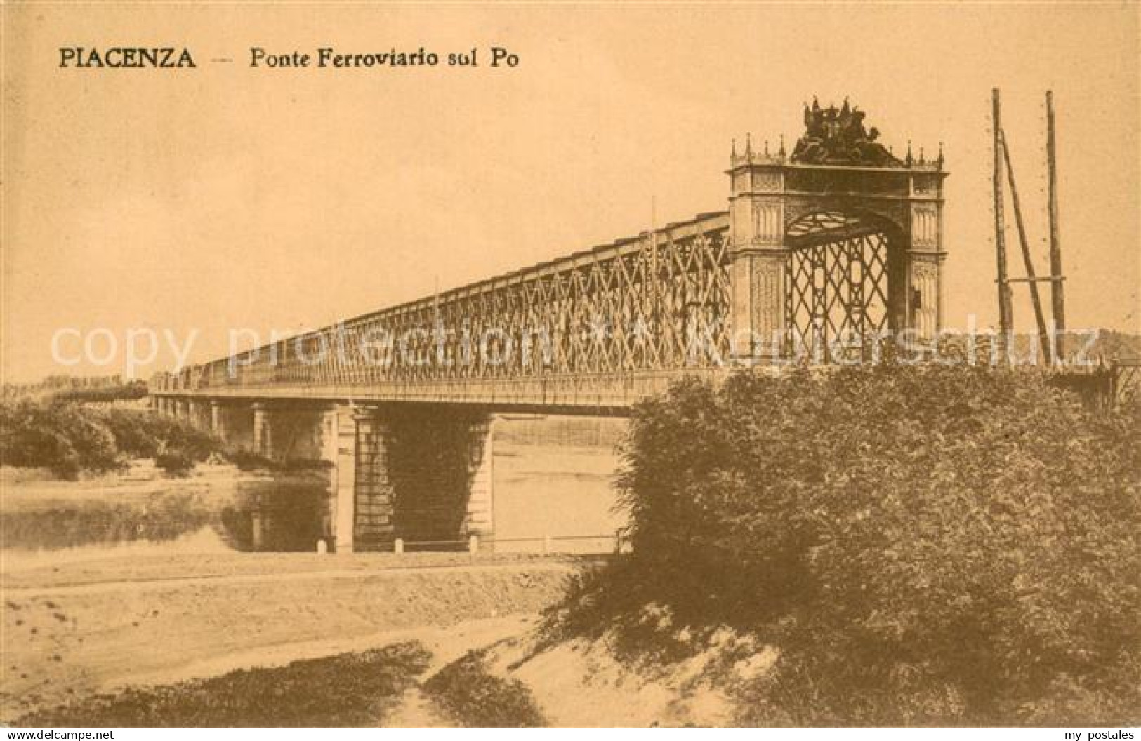 73715762 Piacenza Ponte Ferroviario sul Po Piacenza