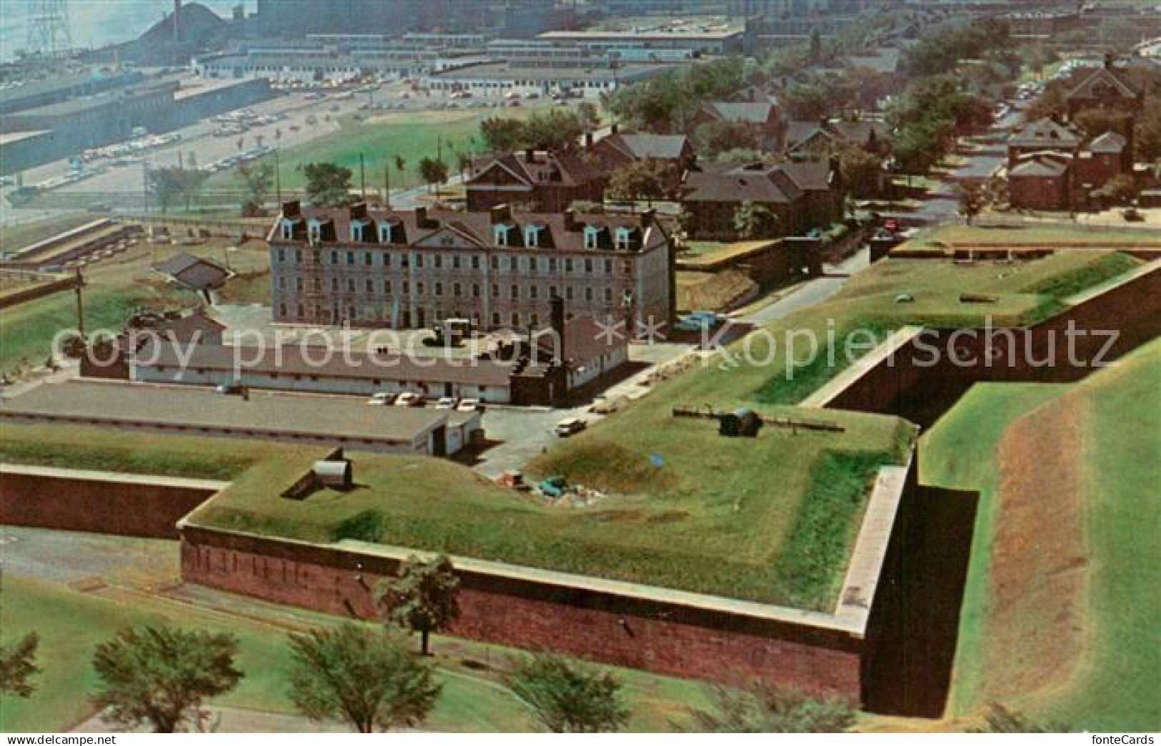 73716533 Detroit Michigan Fort Wayne Military Museum aerial view