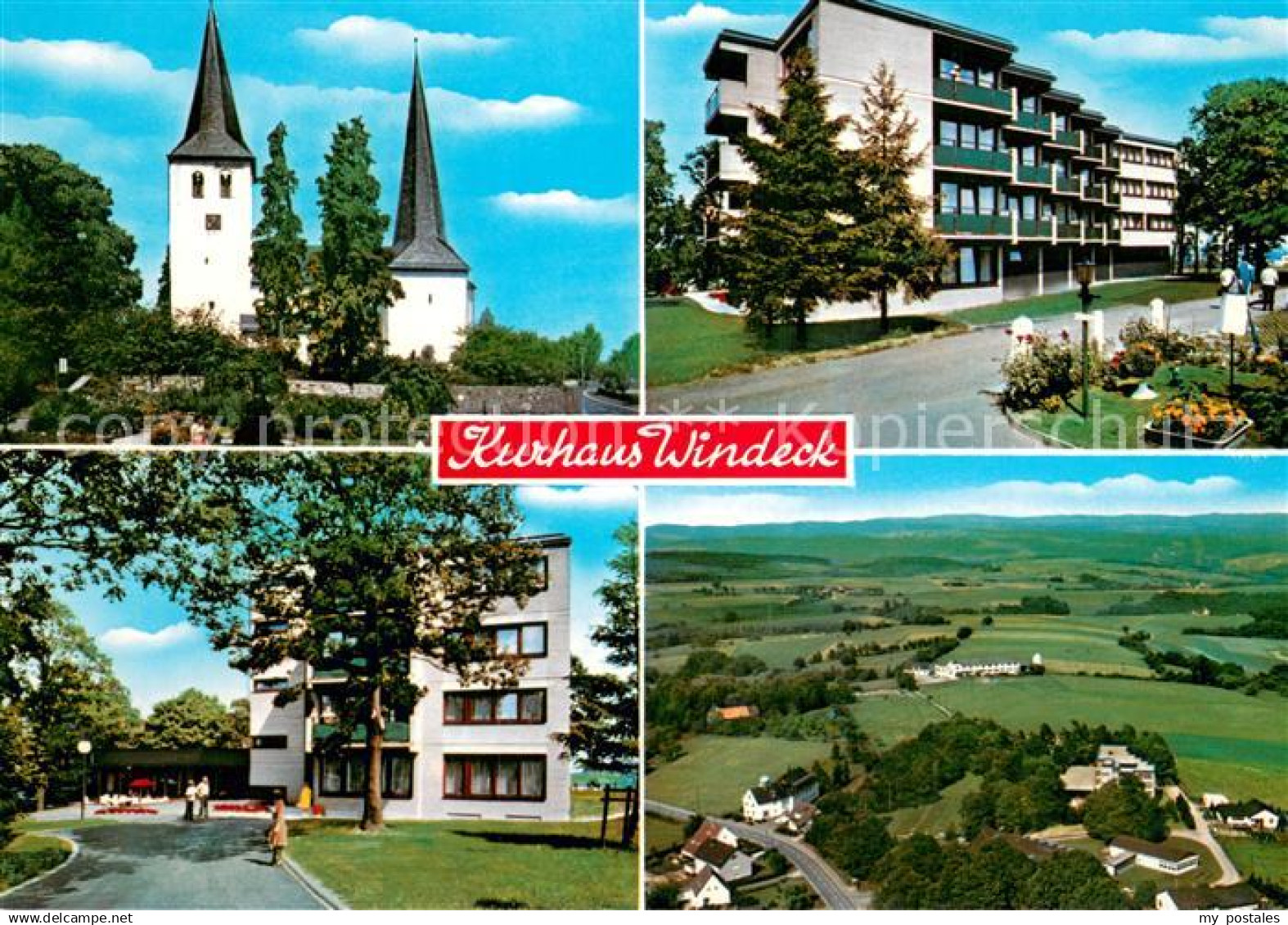 73719991 Leuscheid Kurhaus Windeck 1000jaehrige Kirche Luftbild