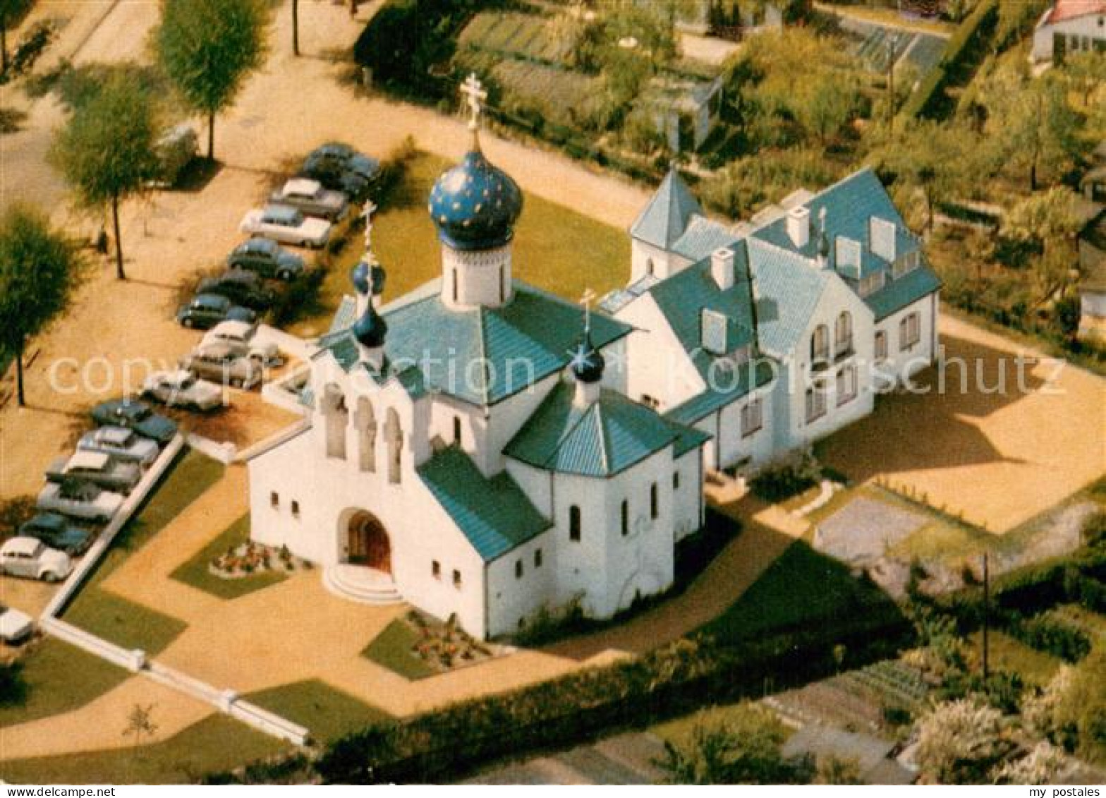 73726593 Stellingen Hamburg Fliegeraufnahme Russische Kathedralkirche Stellingen