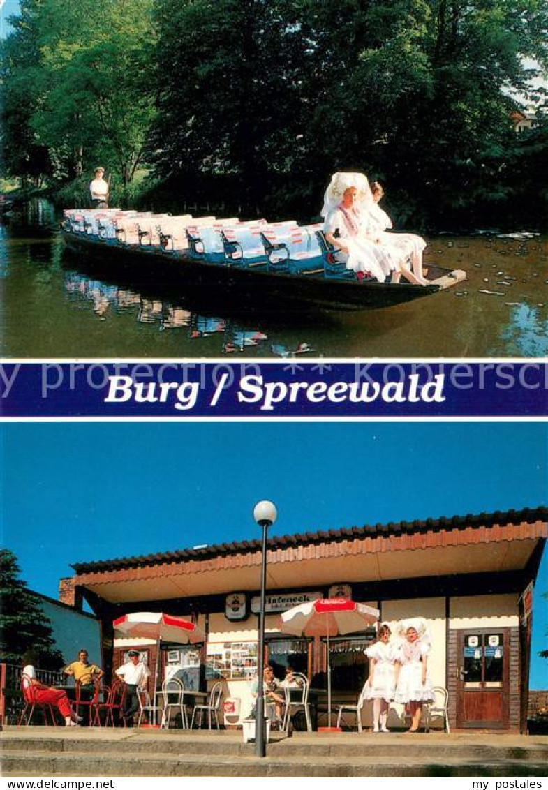 73732416 Burg Spreewald Kahnfaehre Kiosk Hafeneck Burg Spreewald