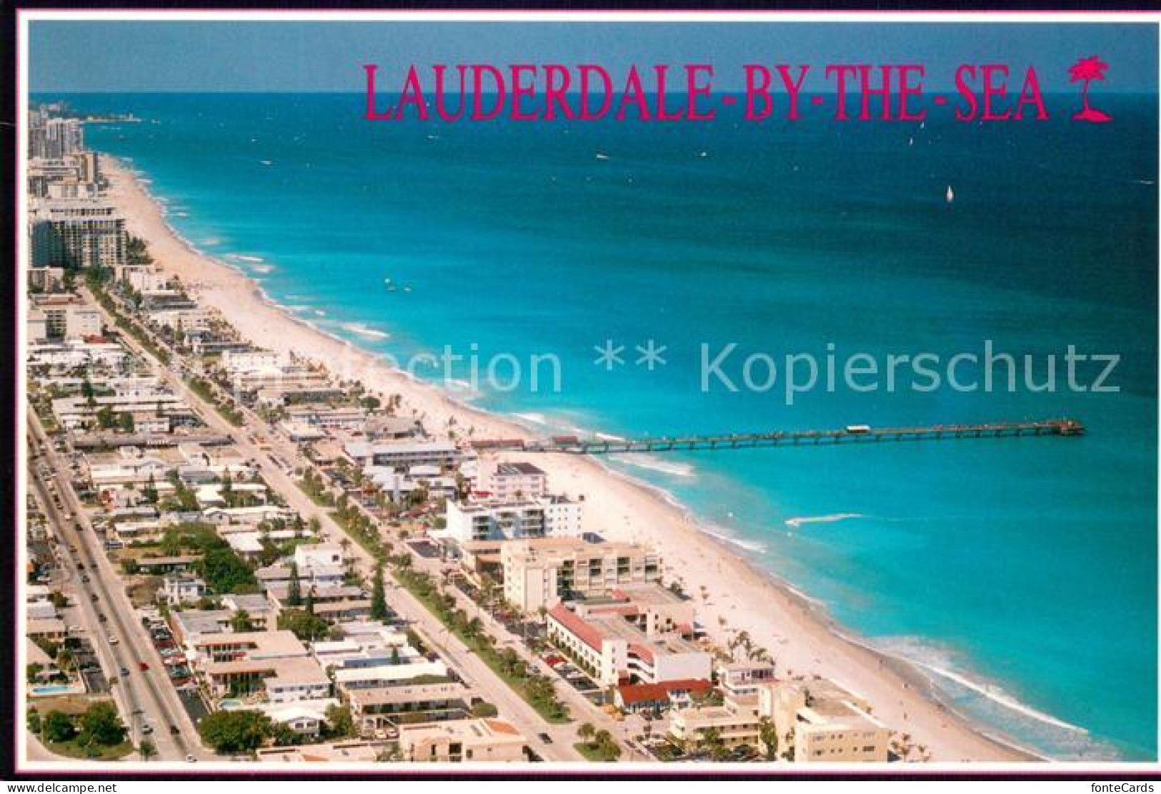 73733596 Lauderdale Fort Florida Panorama sea front aerial view