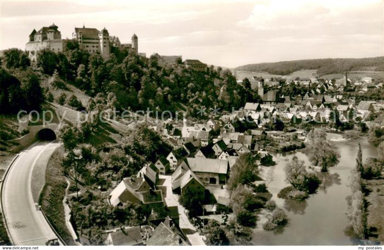 73734941 Harburg Schwaben Panorama Blick zum Schloss Harburg Schwaben