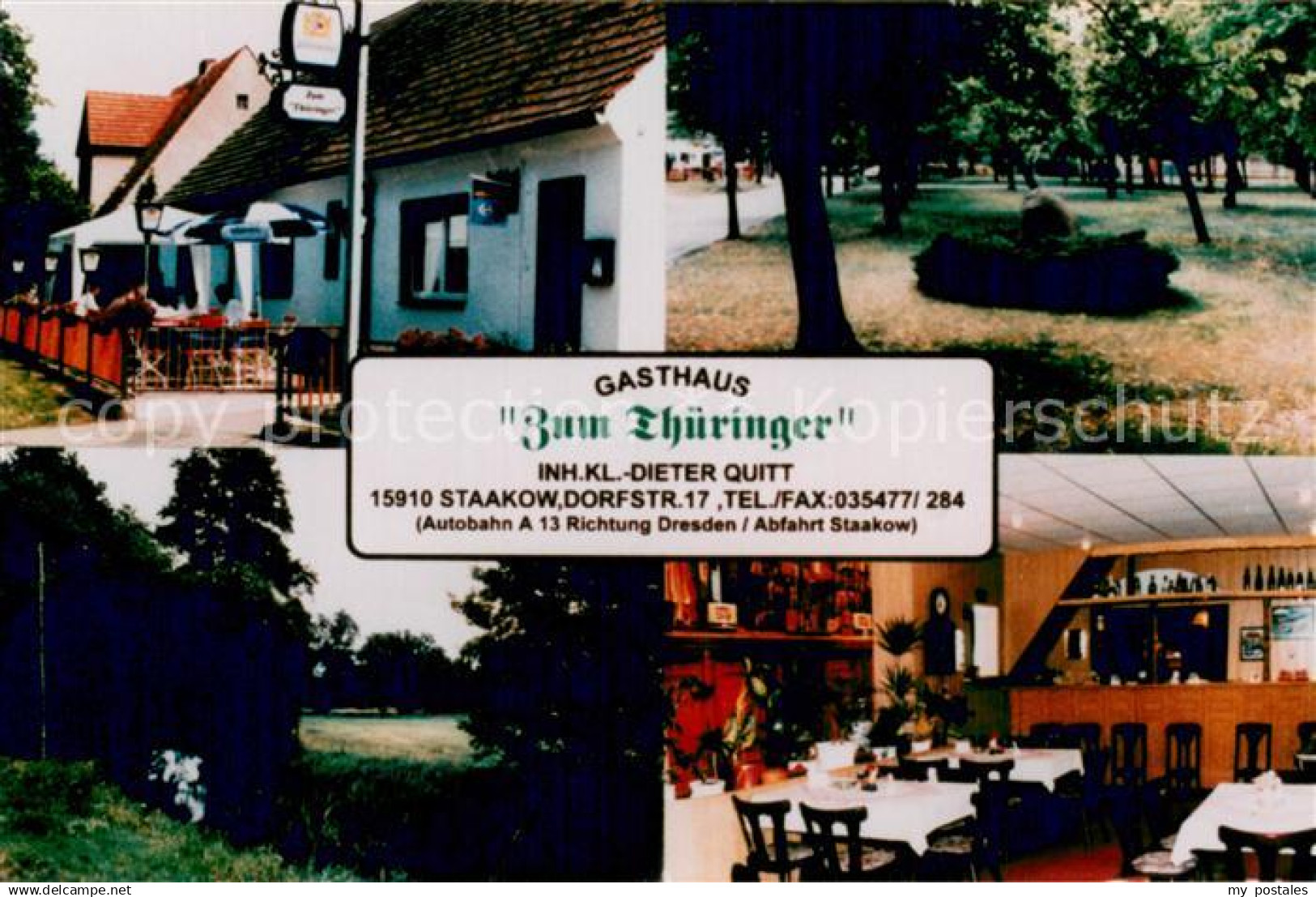 73738940 Staakow Beeskow Gasthaus Zum Thueringer Park Gaststube