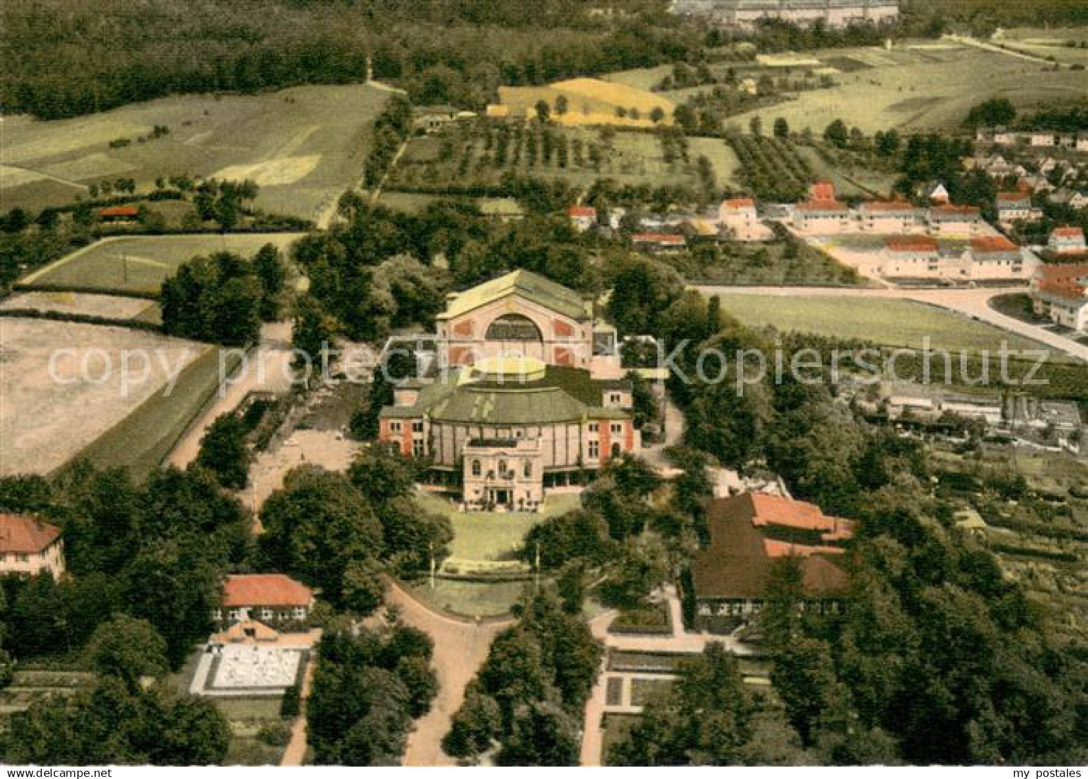 73740725 Bayreuth Festspielhaus Kupfertiefdruck Bayreuth