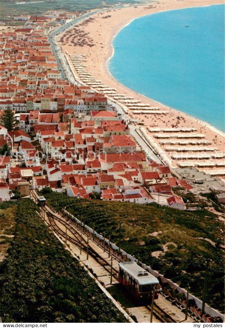 73752701 Nazare Portugal Fliegeraufnahme Nazare Portugal