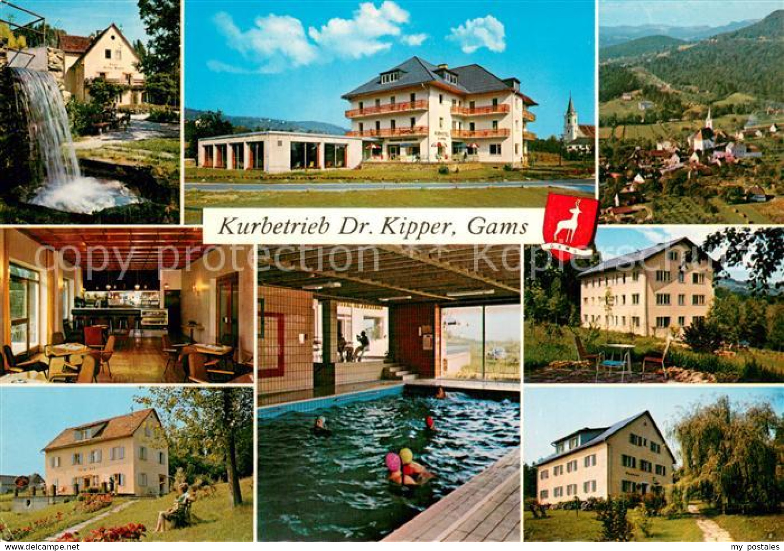 73755592 Gams Bad Kurhotel Dr Kipper Kurpark Kurhotel Cafe Hertahof Hallenbad Gu