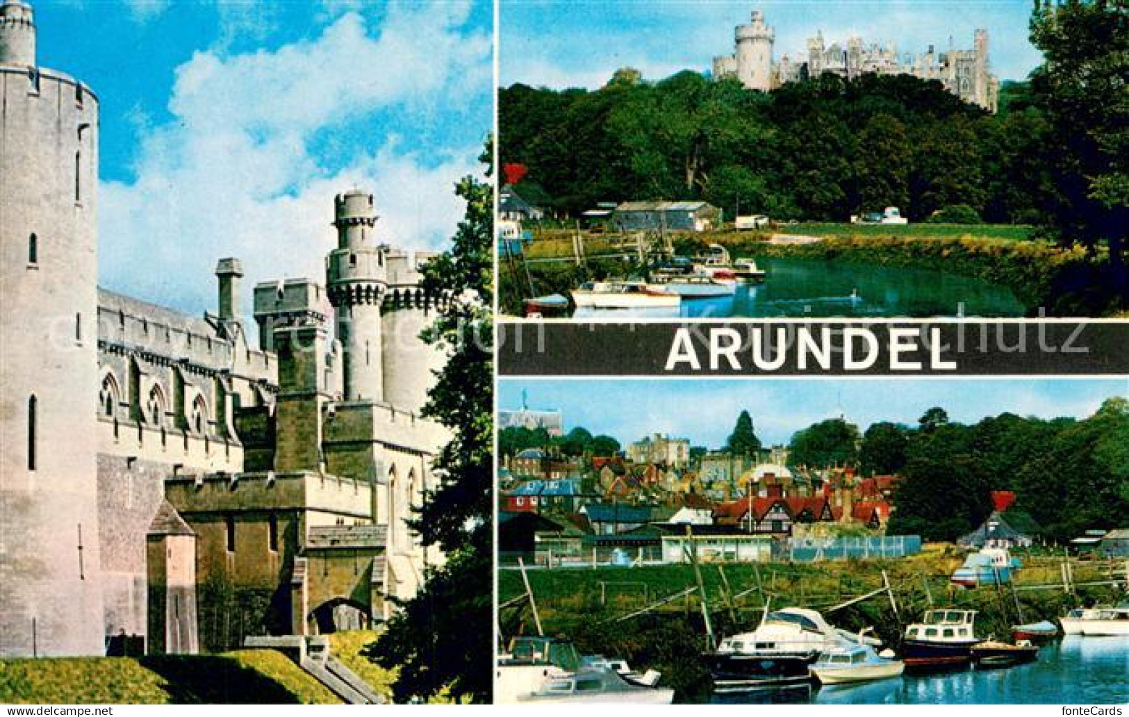 73764540 Arundel Schloss Bootshafen Arundel