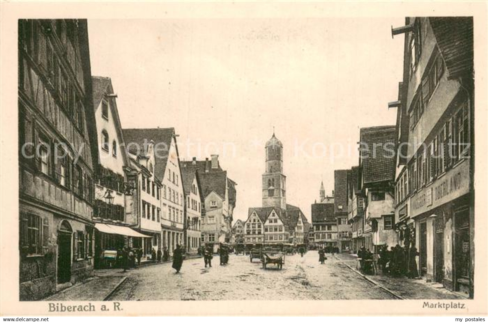 73780051 Biberach  Riss Marktplatz