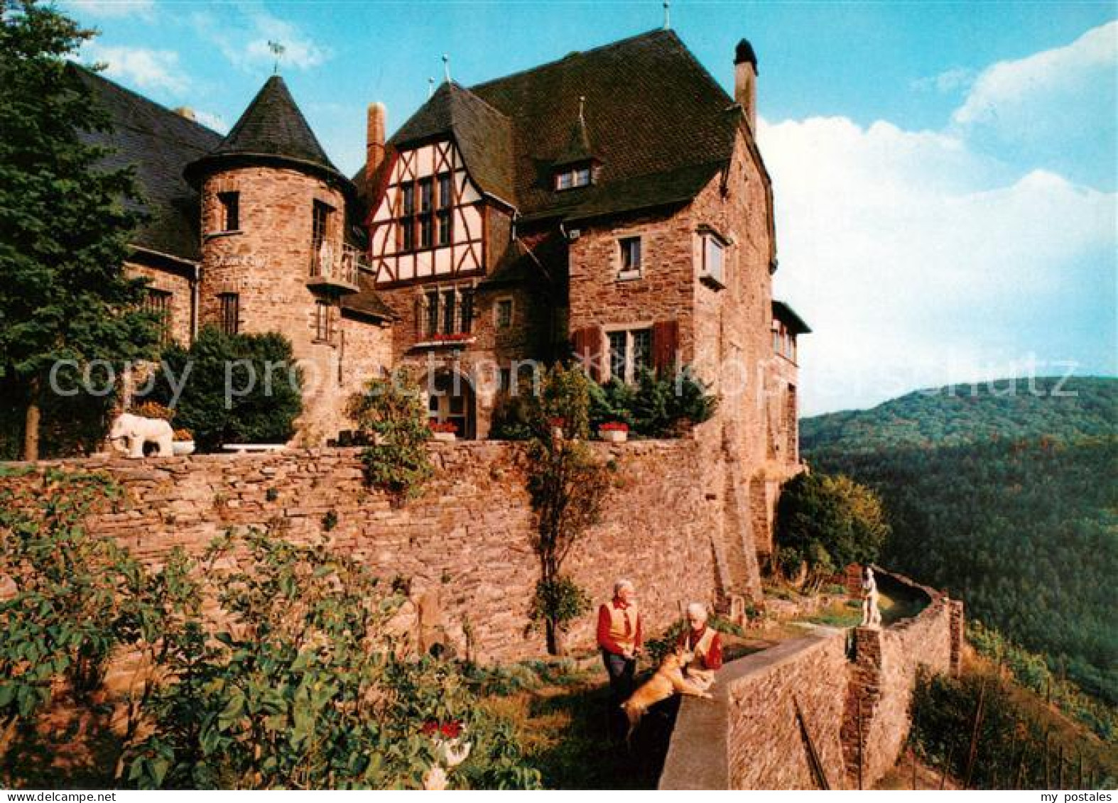 73805001 Alf Bullay Mosel Burg Arras Alf Bullay Mosel