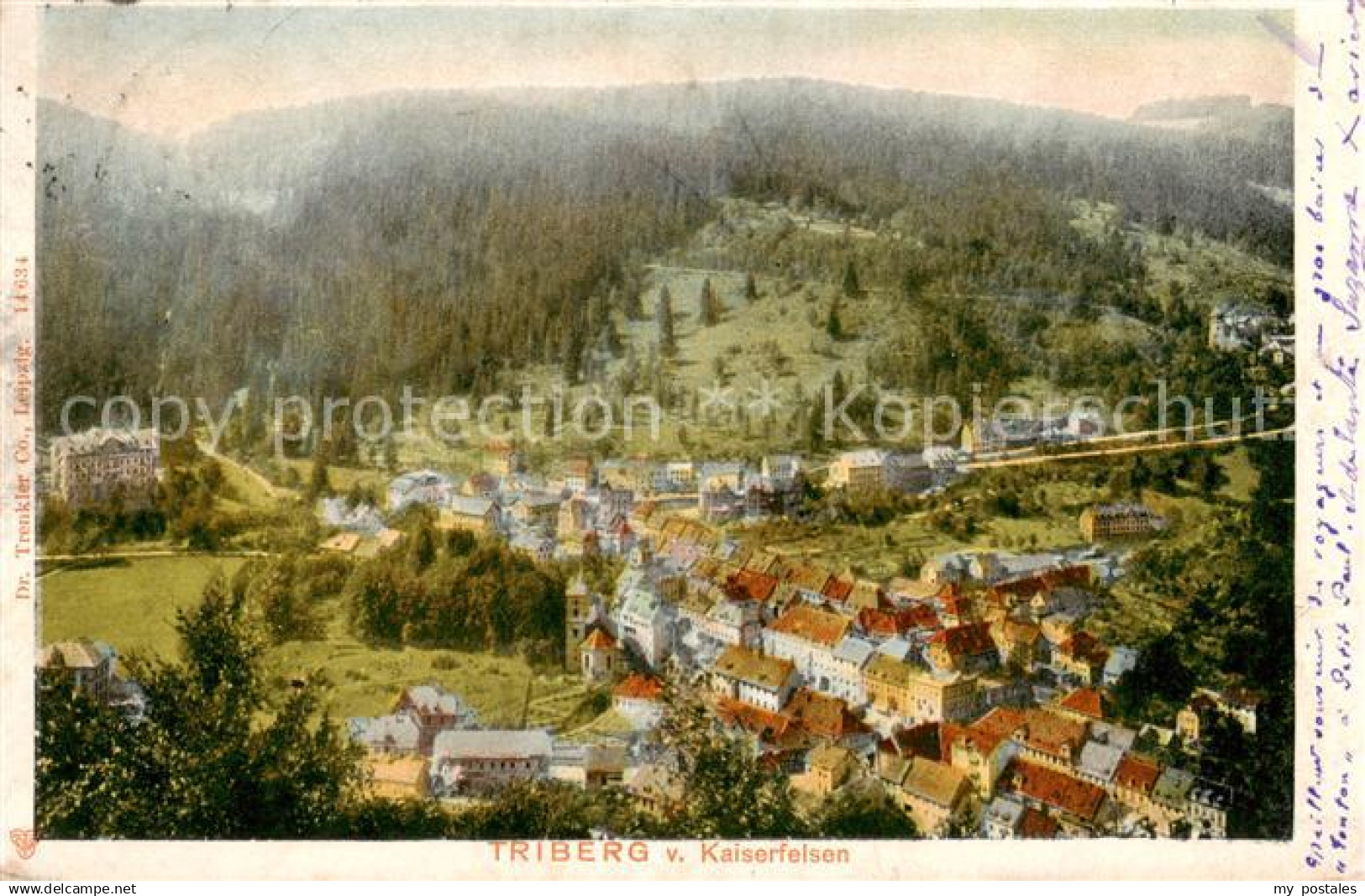 73812182 Triberg Blick vom Kaiserfelsen Triberg