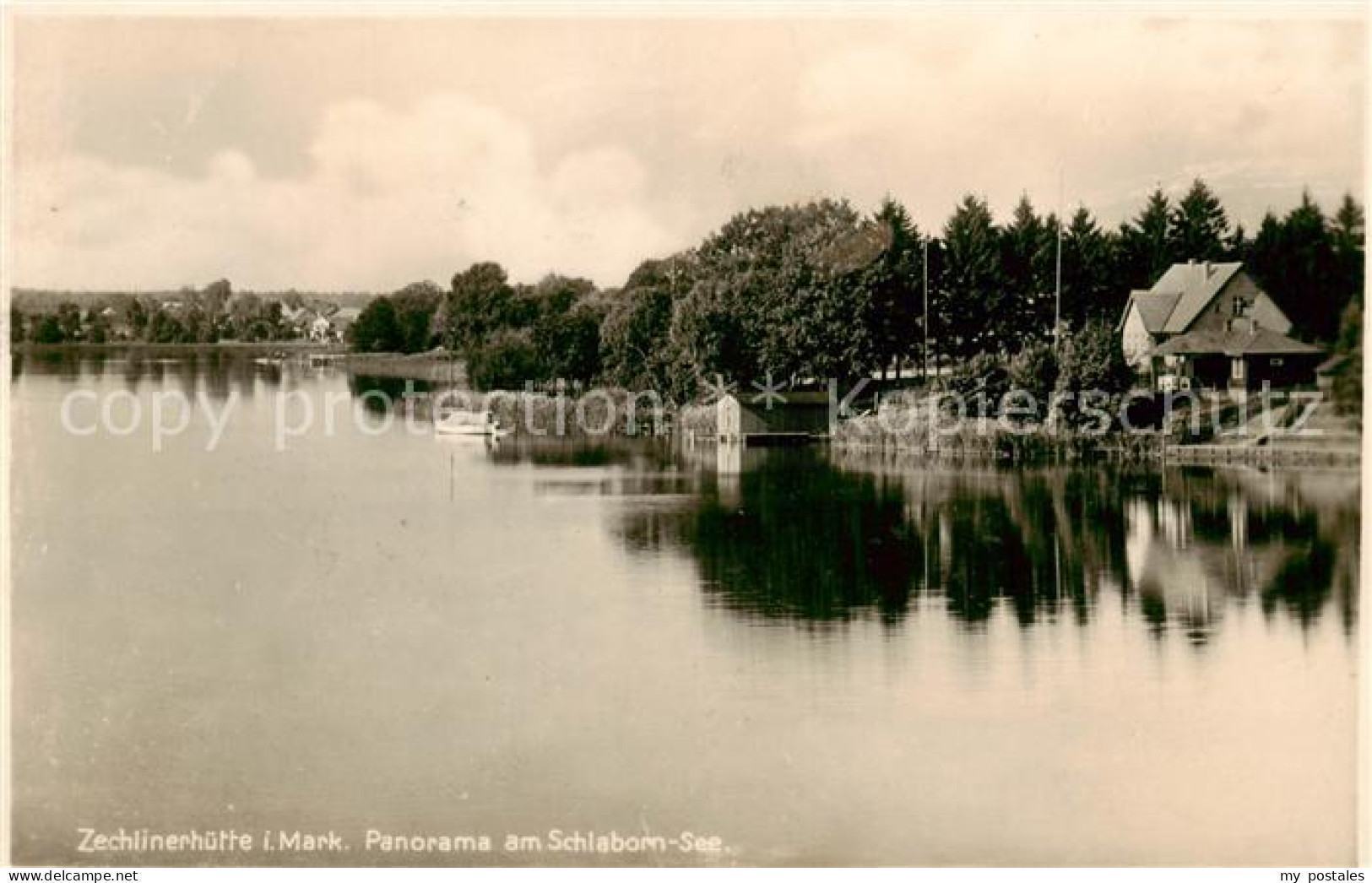 73817499 Zechlinerhuette Panorama am Schleborn See Zechlinerhuette