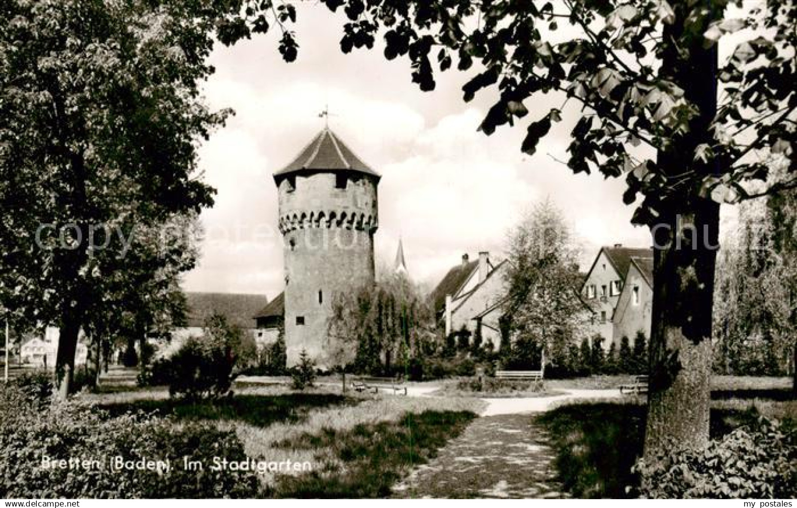 73833584 Bretten Baden Im Stadtgarten Runder Turm