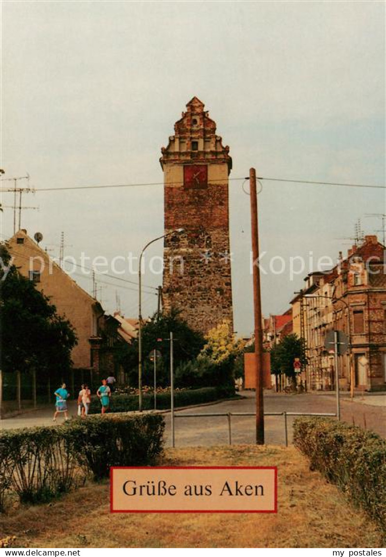 73840077 Aken Elbe Koethener Turm Aken Elbe