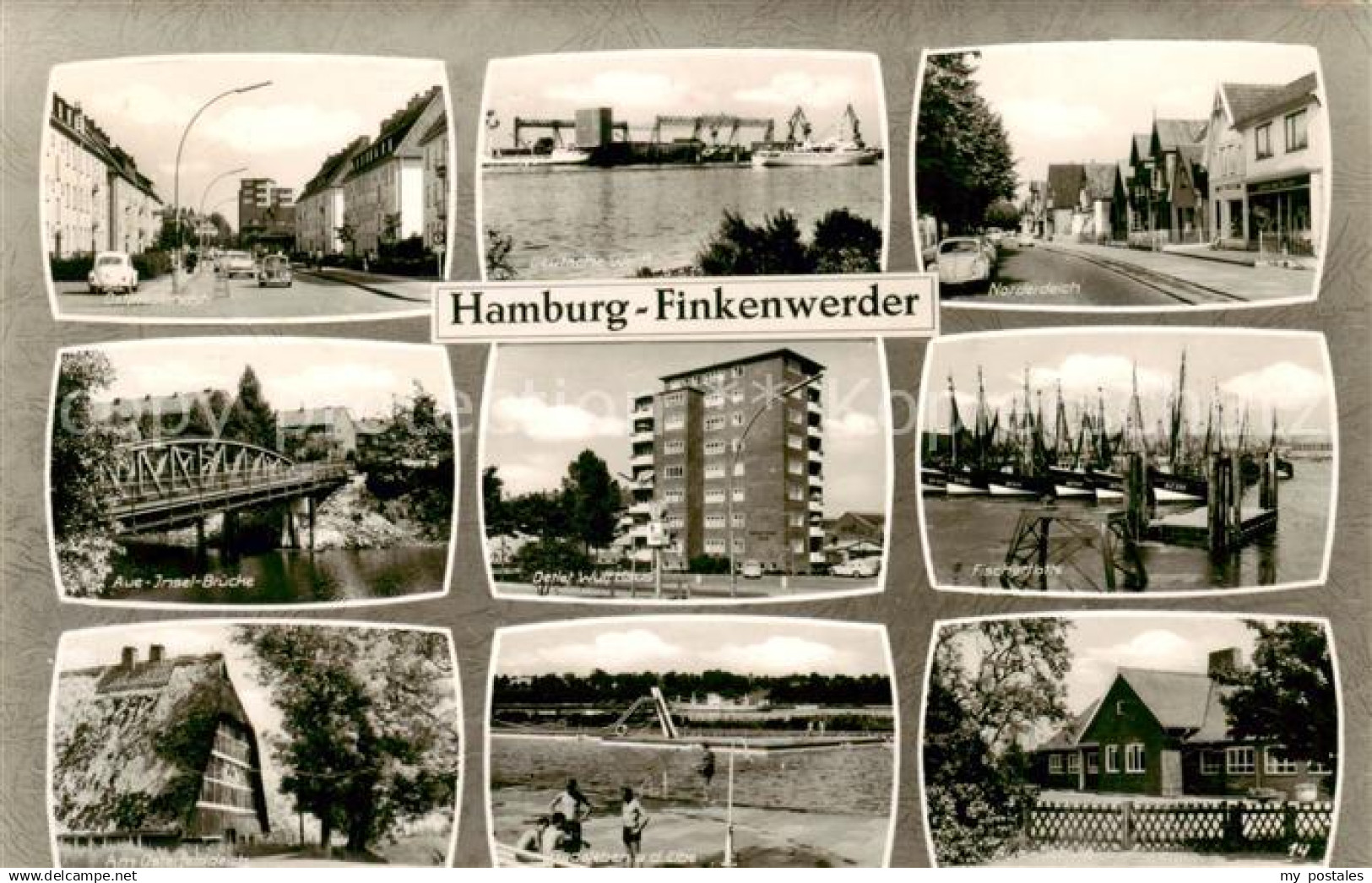 73851398 Finkenwerder Finkwarder Hamburg Teilansichten Deutsche Werft Fischerflo