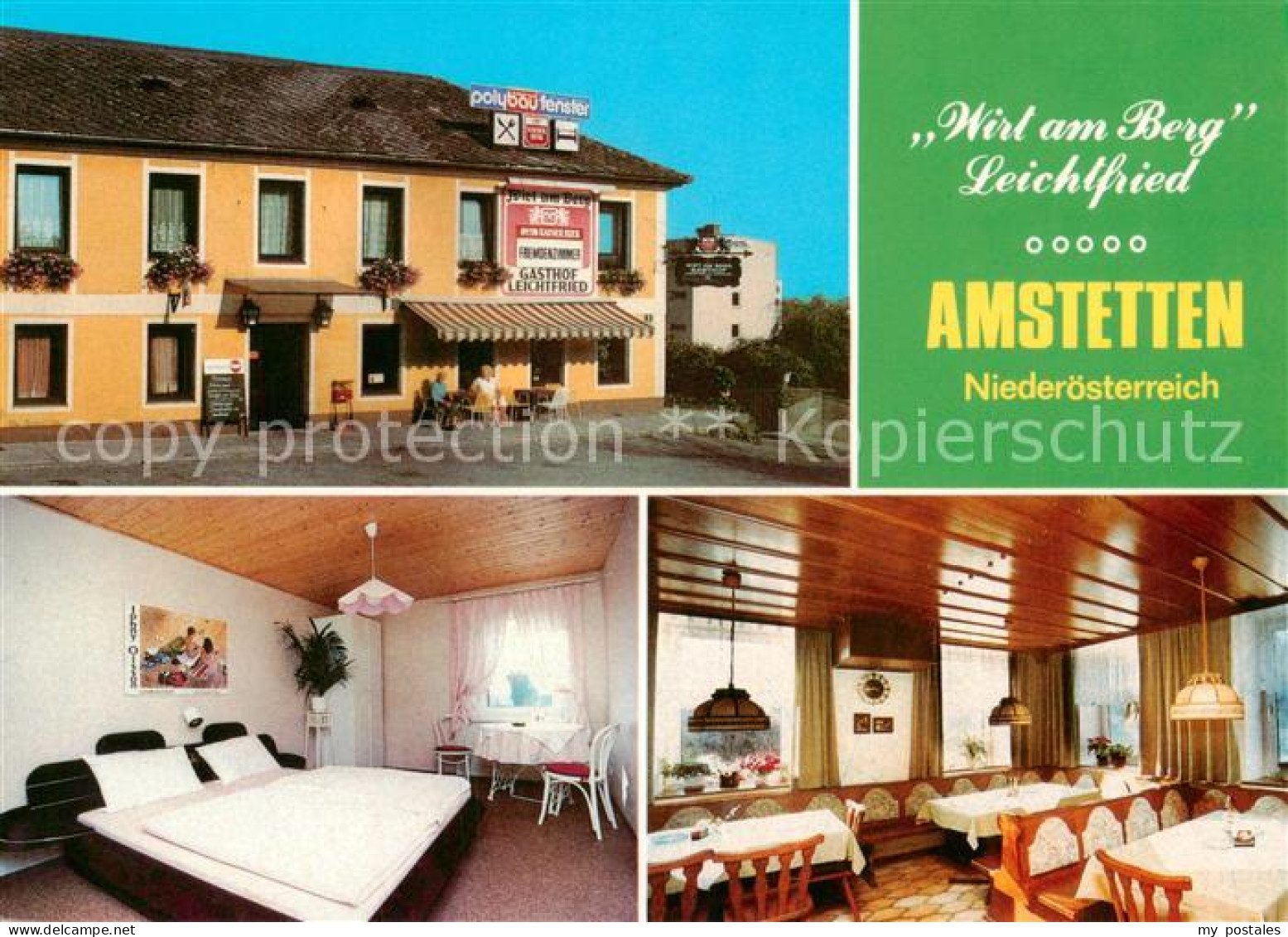 73869464 Amstetten Niederoesterreich Gasthof Wirt am Berg Zimmer Gastraum Amstet