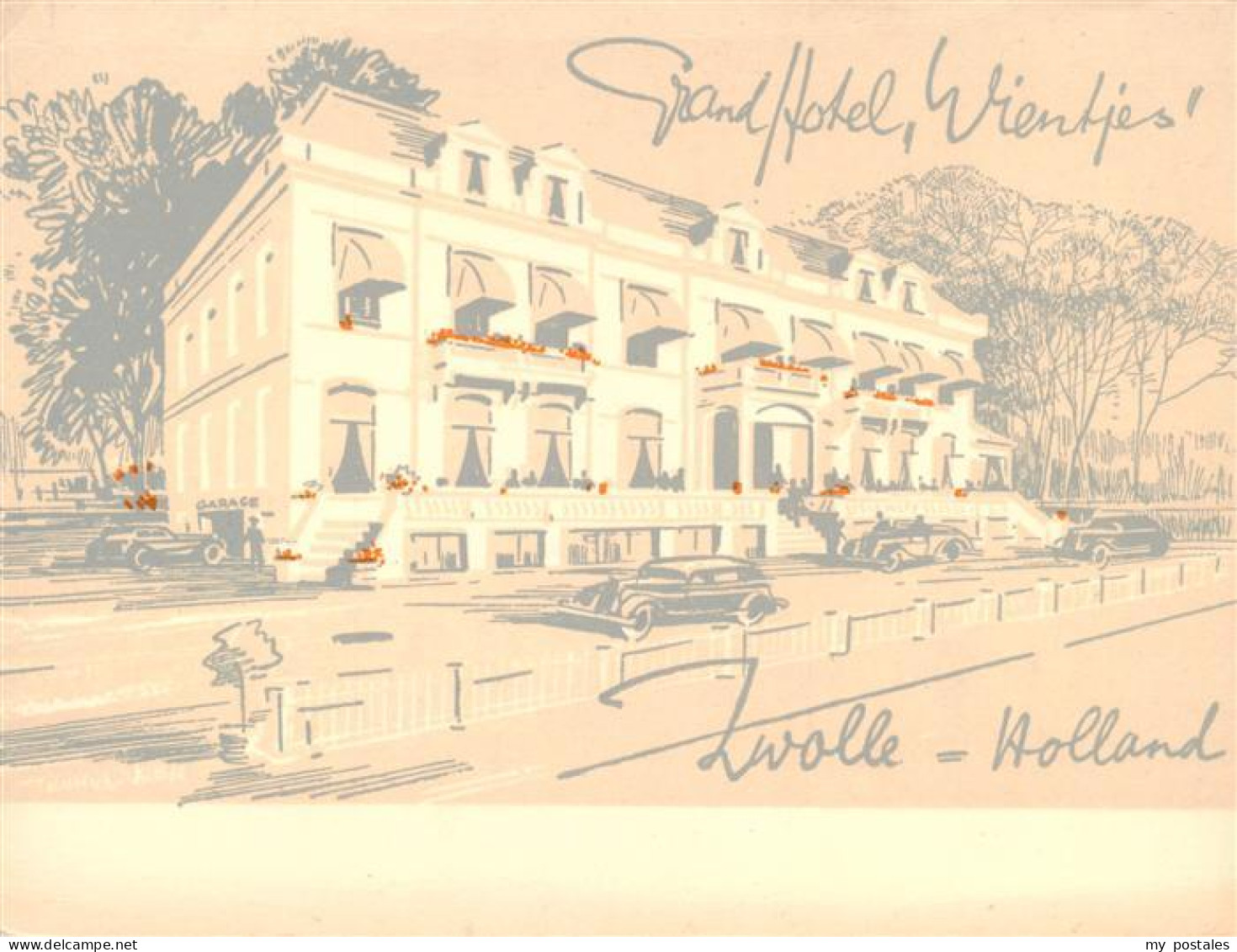 73870599 Zwolle Overijssel Grand Hotel Wientjes Kuenstlerkarte Zwolle Overijssel