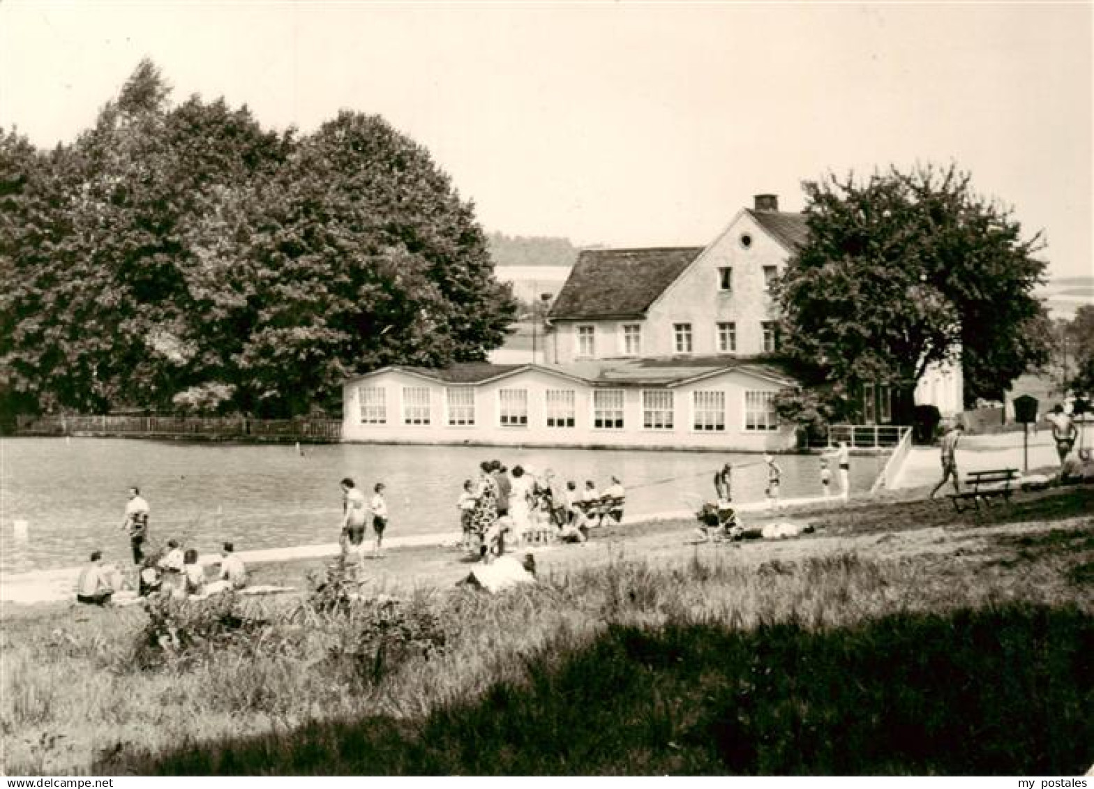 73887316 Hetzdorf_Bockelwitz Badeanstalt mit Gaststaette Sumpfmuehle Hetzdorf Bo