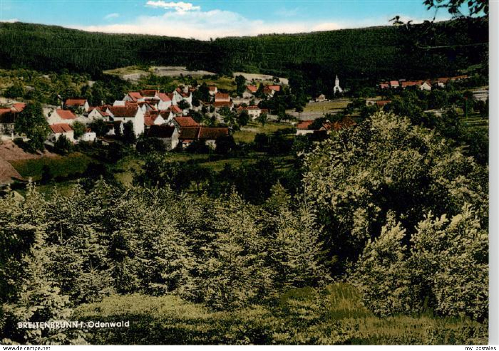 73888998 Breitenbrunn Odenwald Fliegeraufnahme Breitenbrunn Odenwald