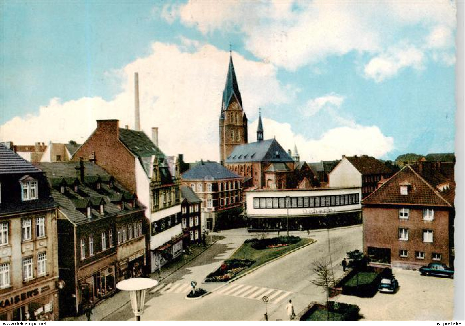 73891406 Castrop-Rauxel Biesenkamp-Wittener Strasse und Lambertikirche Castrop-R