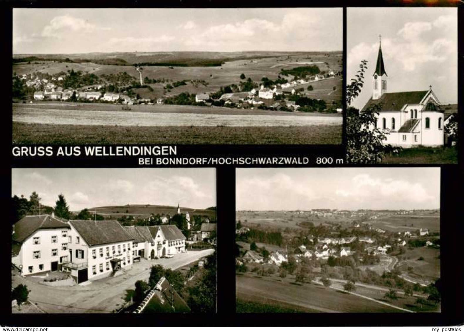 73893276 Wellendingen Bonndorf Panorama Kirche Ortspartien Wellendingen Bonndorf