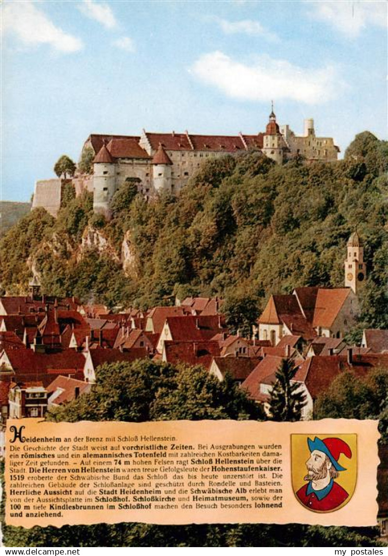 73895840 Heidenheim Brenz Ansicht mit Schloss Hellenstein Heidenheim Brenz