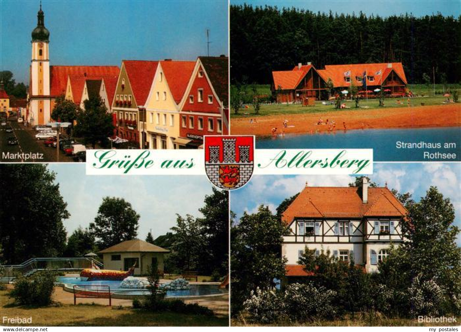 73917992 Allersberg Marktplatz Strandhaus am Rothsee Freibad Bibliothek