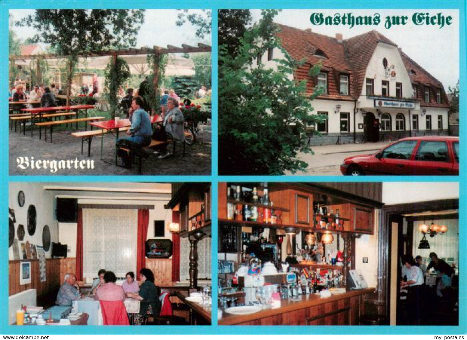 73954193 Blankenfelde Berlin Gasthaus zur Eiche Biergarten Gastraeume Theke