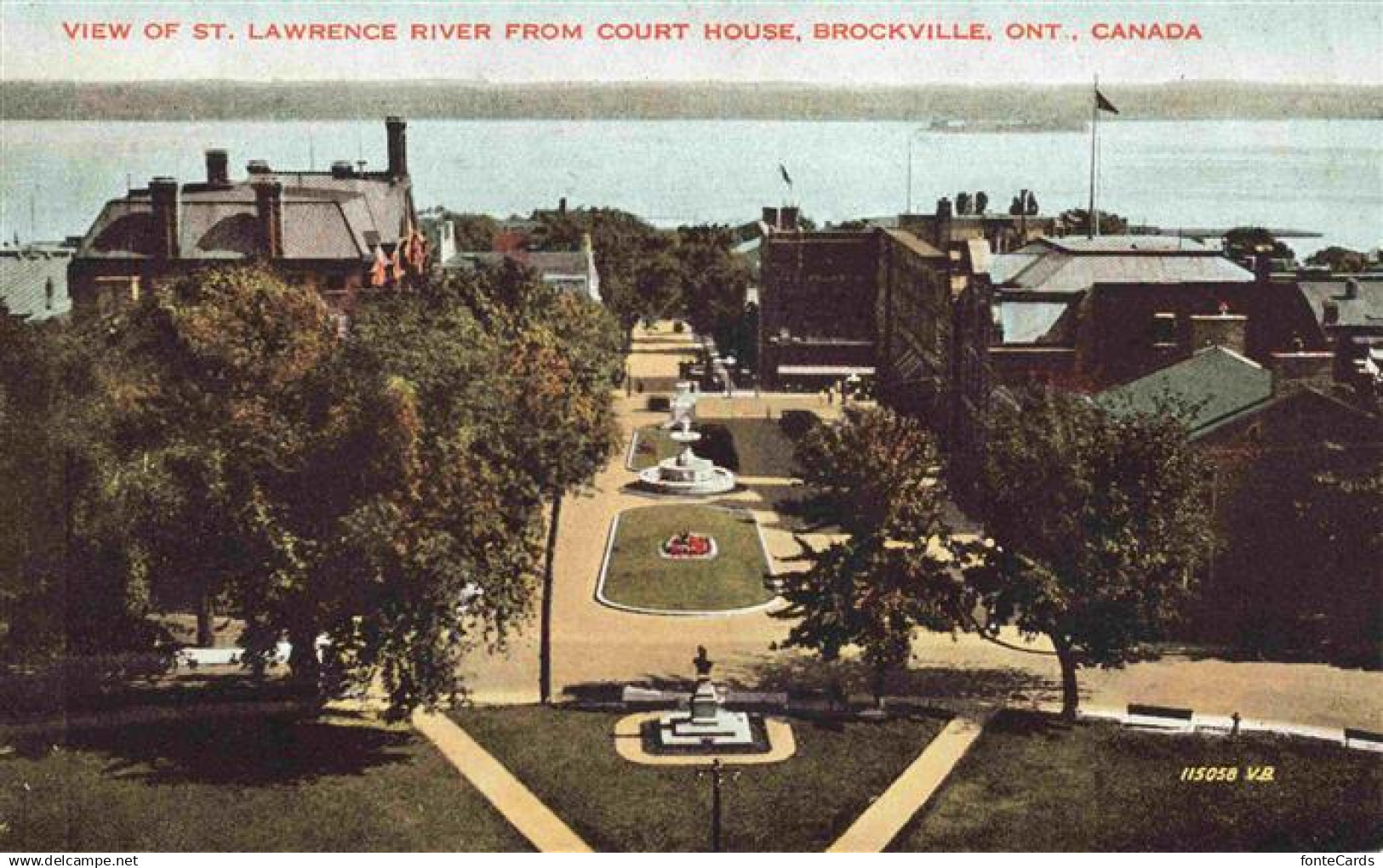 73976730 Brockville Ontario Canada View of St Lawrence River from Court House