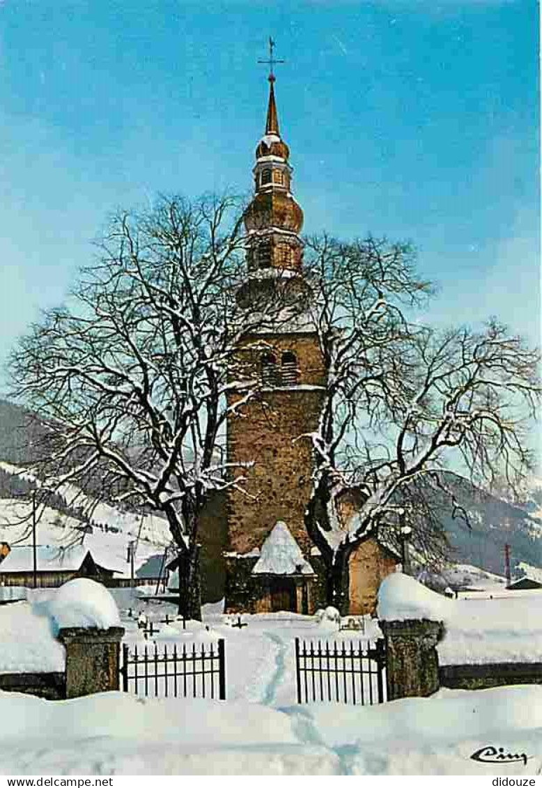 74 - La Chapelle d'Abondance - L'église sous la neige - Hiver - Neige - CPM - Voir Scans Recto-Verso