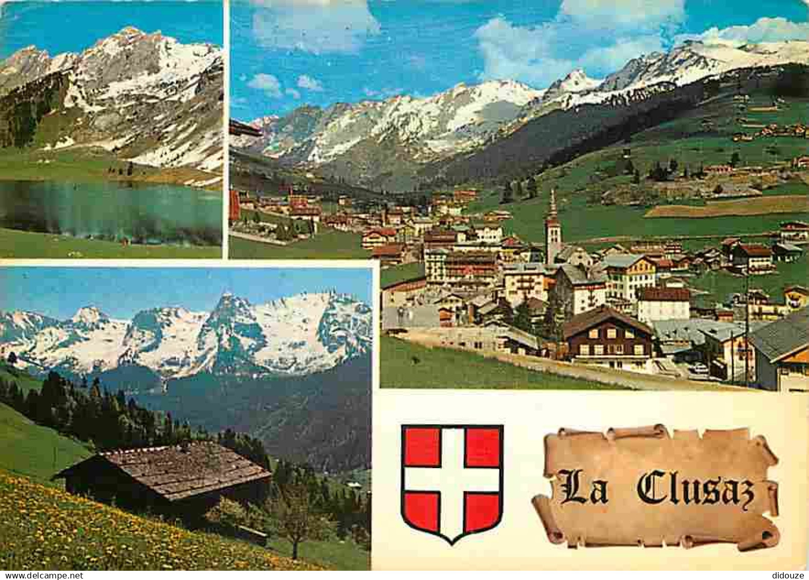 74 - La Clusaz - Multivues - Blasons - CPM - Voir Scans Recto-Verso