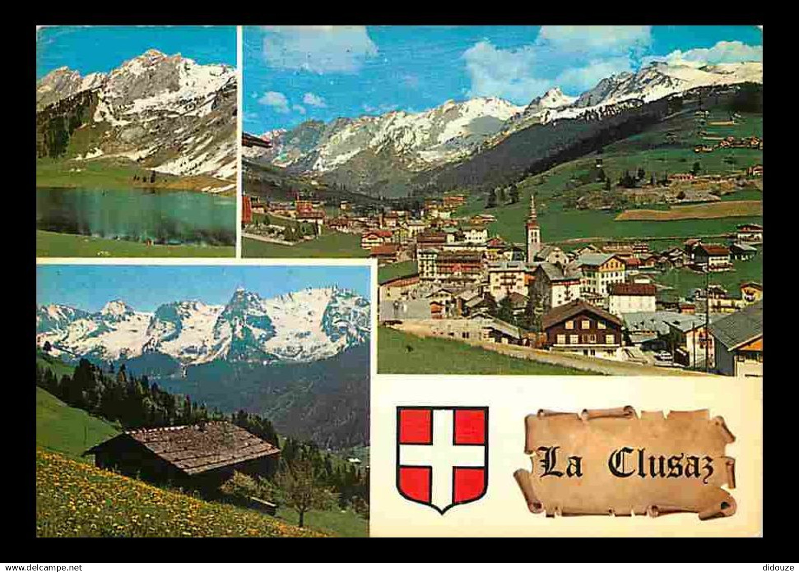 74 - La Clusaz - Multivues - Blasons - CPM - Voir Scans Recto-Verso