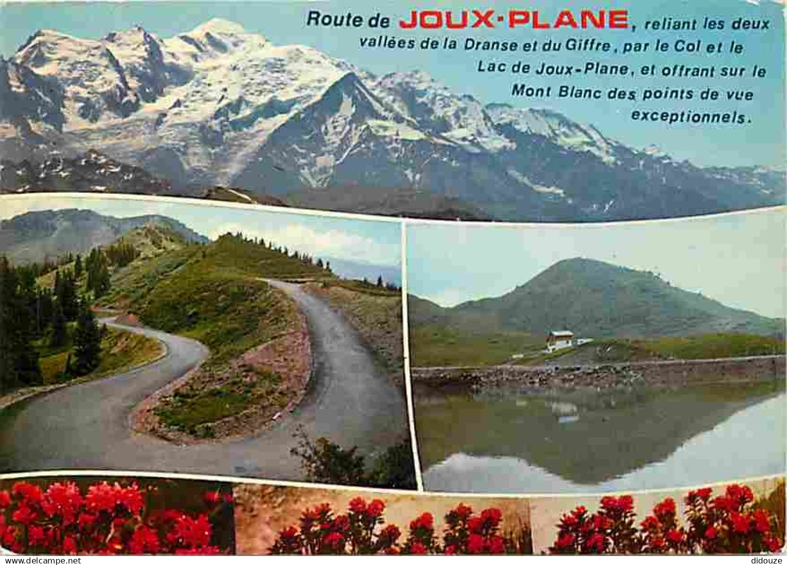 74 - Le Lac de Joux Plane - Multivues - Route de Joux Plane - Flamme Postale - CPM - Voir Scans Recto-Verso