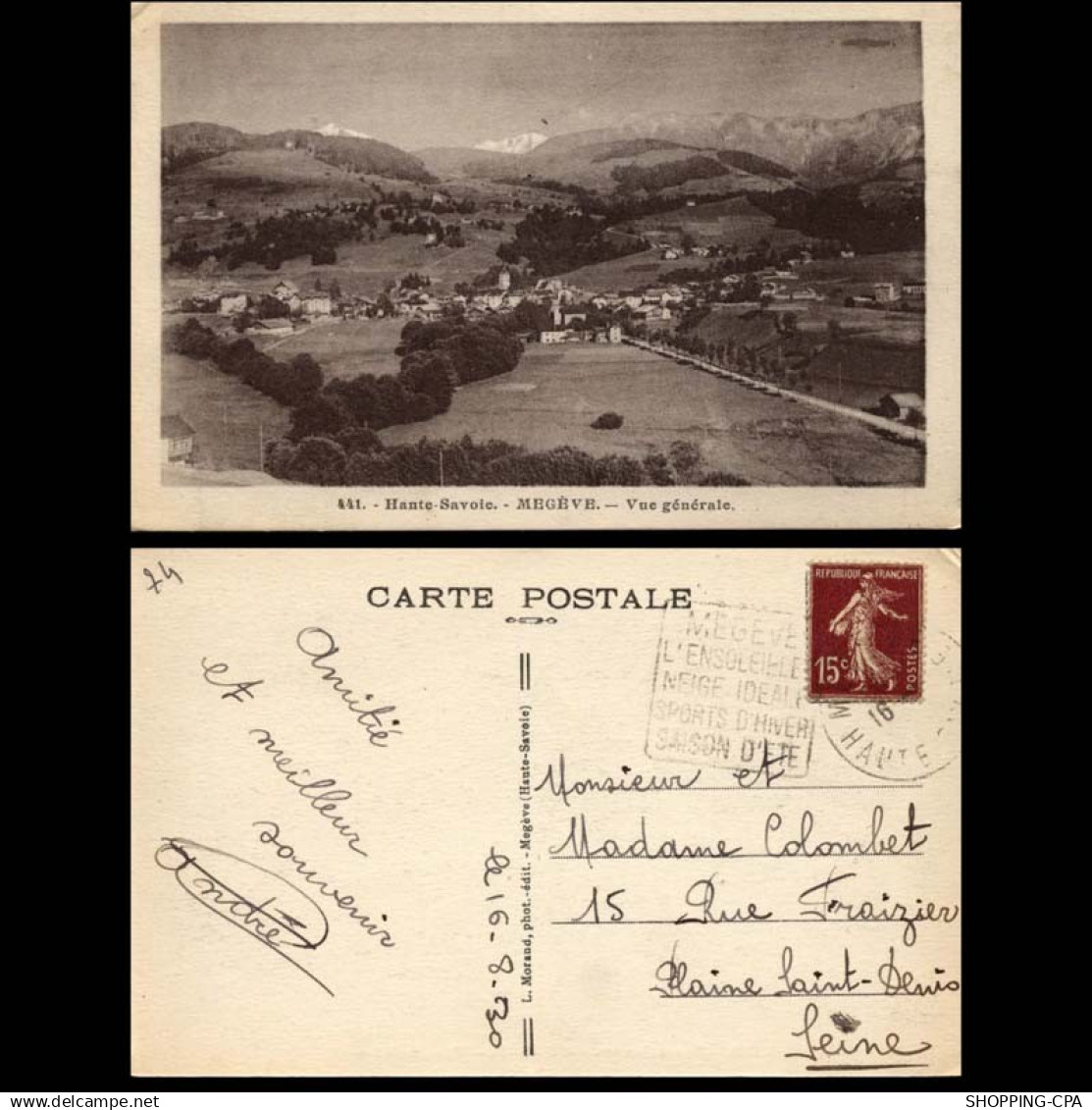 74 - Megeve - Vue generale