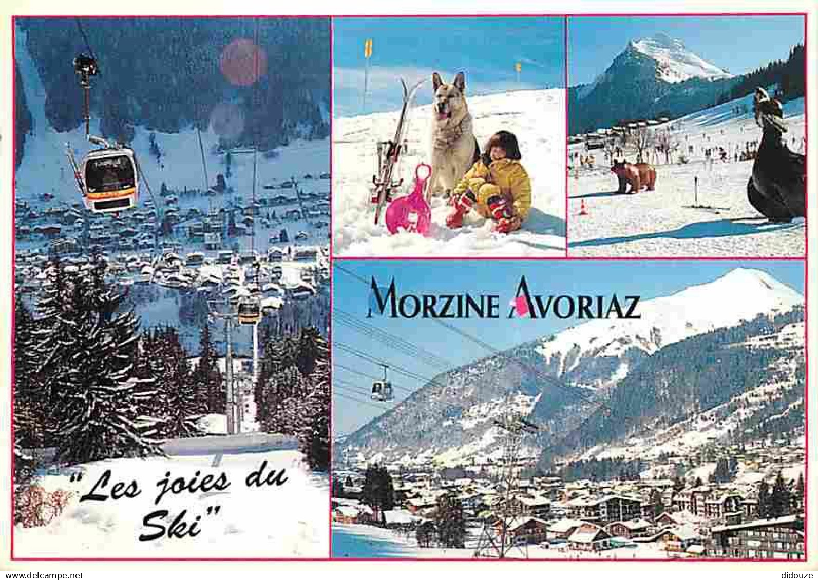 74 - Morzine - Avoriaz - Multivues - Chiens - Téléphérique - Hiver - Neige - CPM - Voir Scans Recto-Verso