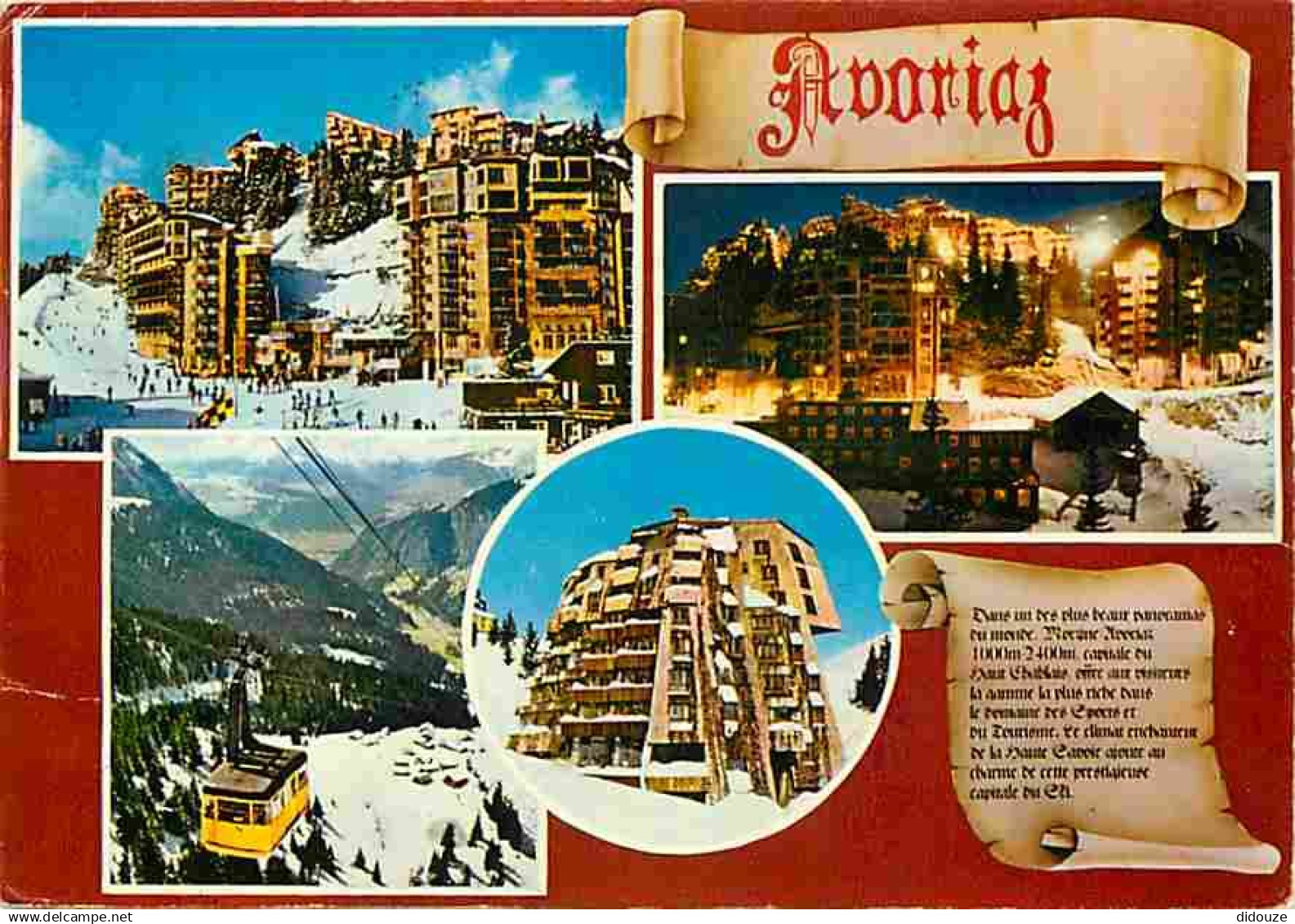 74 - Morzine - Avoriaz - Multivues - Hiver - Neige - Téléphérique - CPM - Voir Scans Recto-Verso