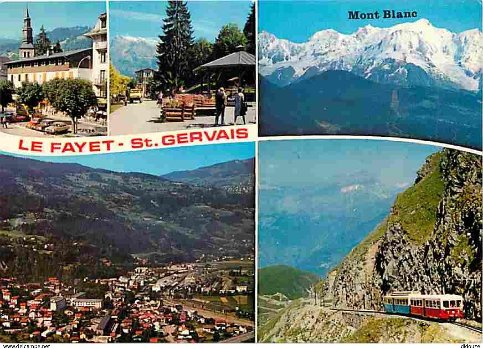 74 - Saint Gervais les Bains - Le Fayet - Multivues - Trains - CPM - Voir Scans Recto-Verso