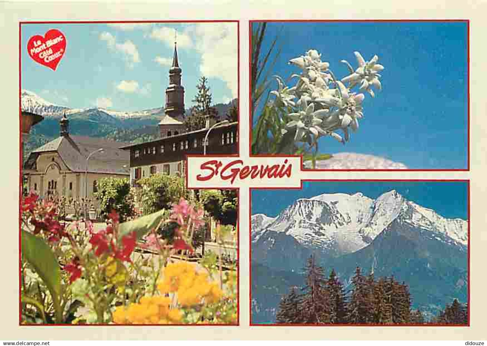 74 - Saint Gervais les Bains - Multivues - Fleurs - CPM - Voir Scans Recto-Verso