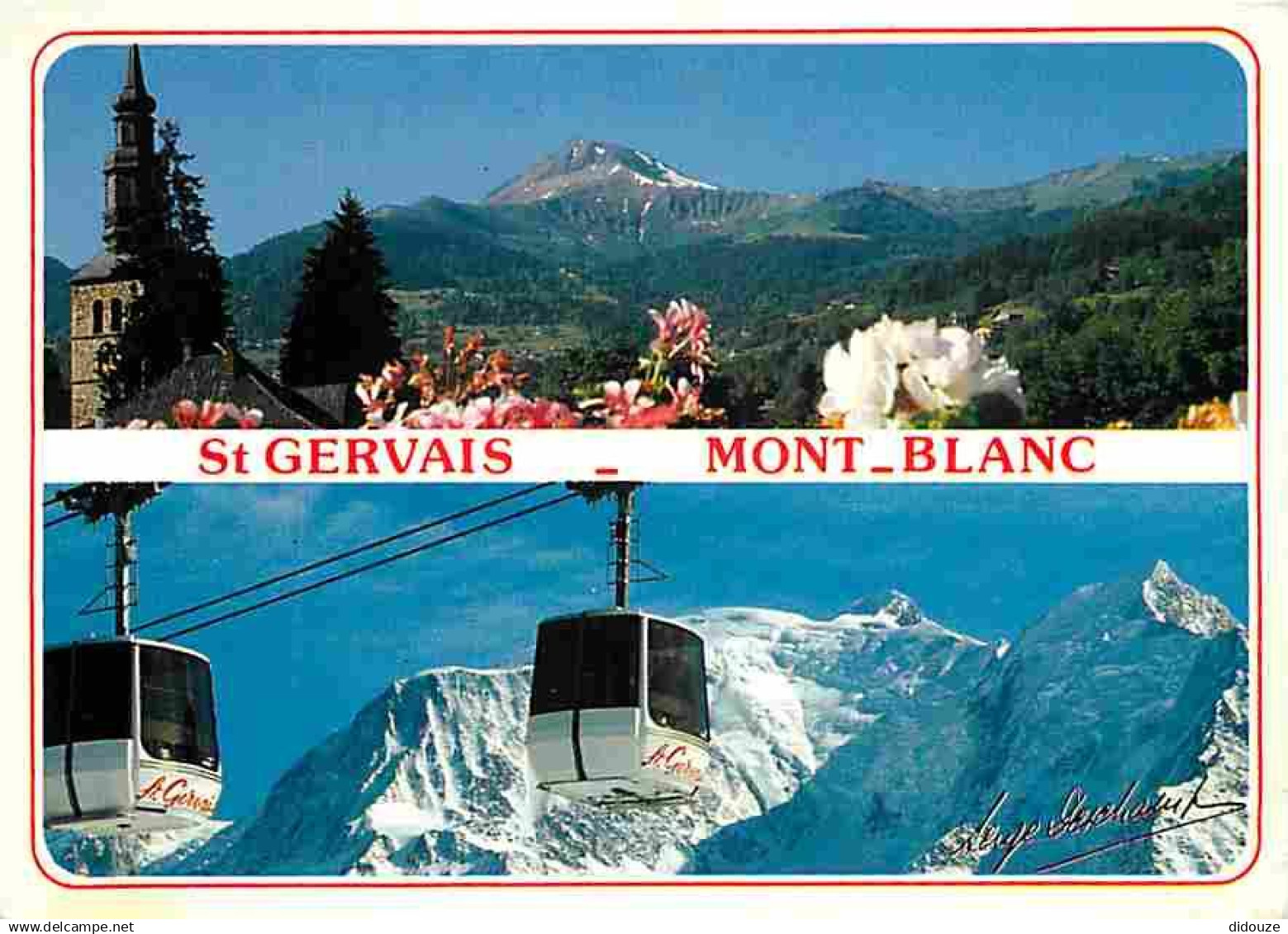 74 - Saint Gervais les Bains - Multivues - Télécabine - CPM - Voir Scans Recto-Verso