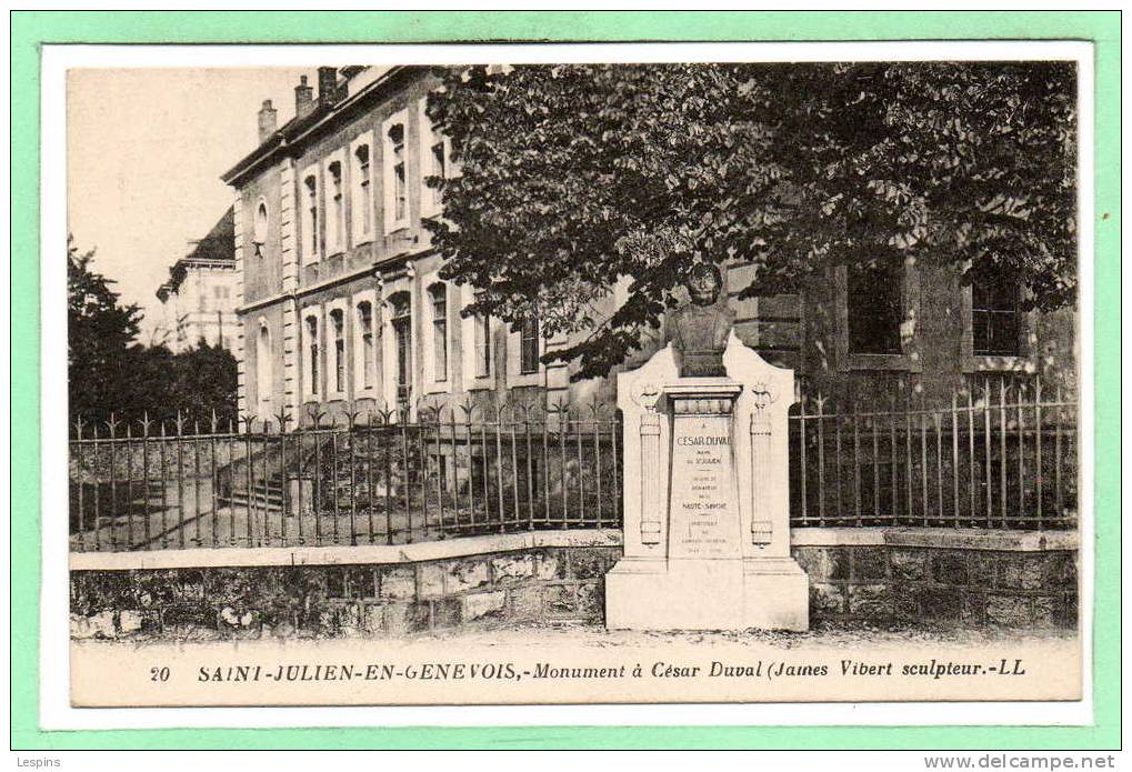 74 - SAINT JULIEN en GENEVOIS -- Monument à César Duval