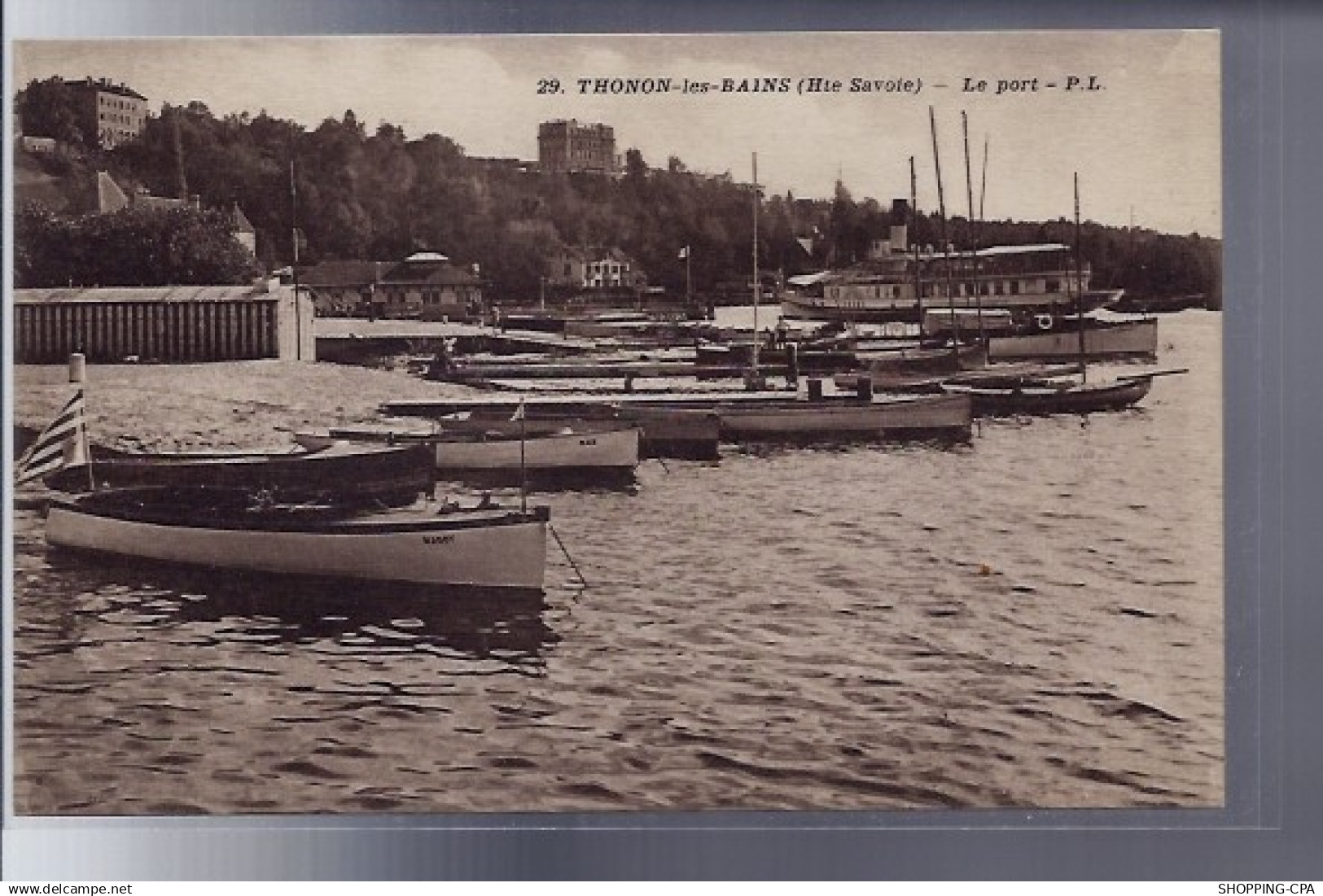 74 - Thonon-les-Bains - Le Port - Non voyagé - Dos divisé