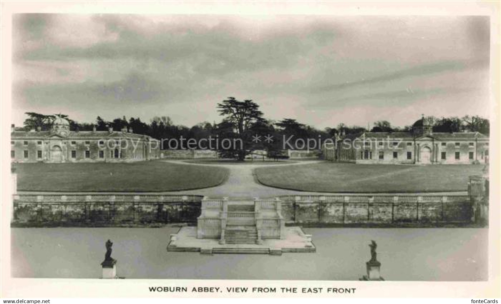 74009594 Woburn Abbey Bedfordshire UK View from the Est Front