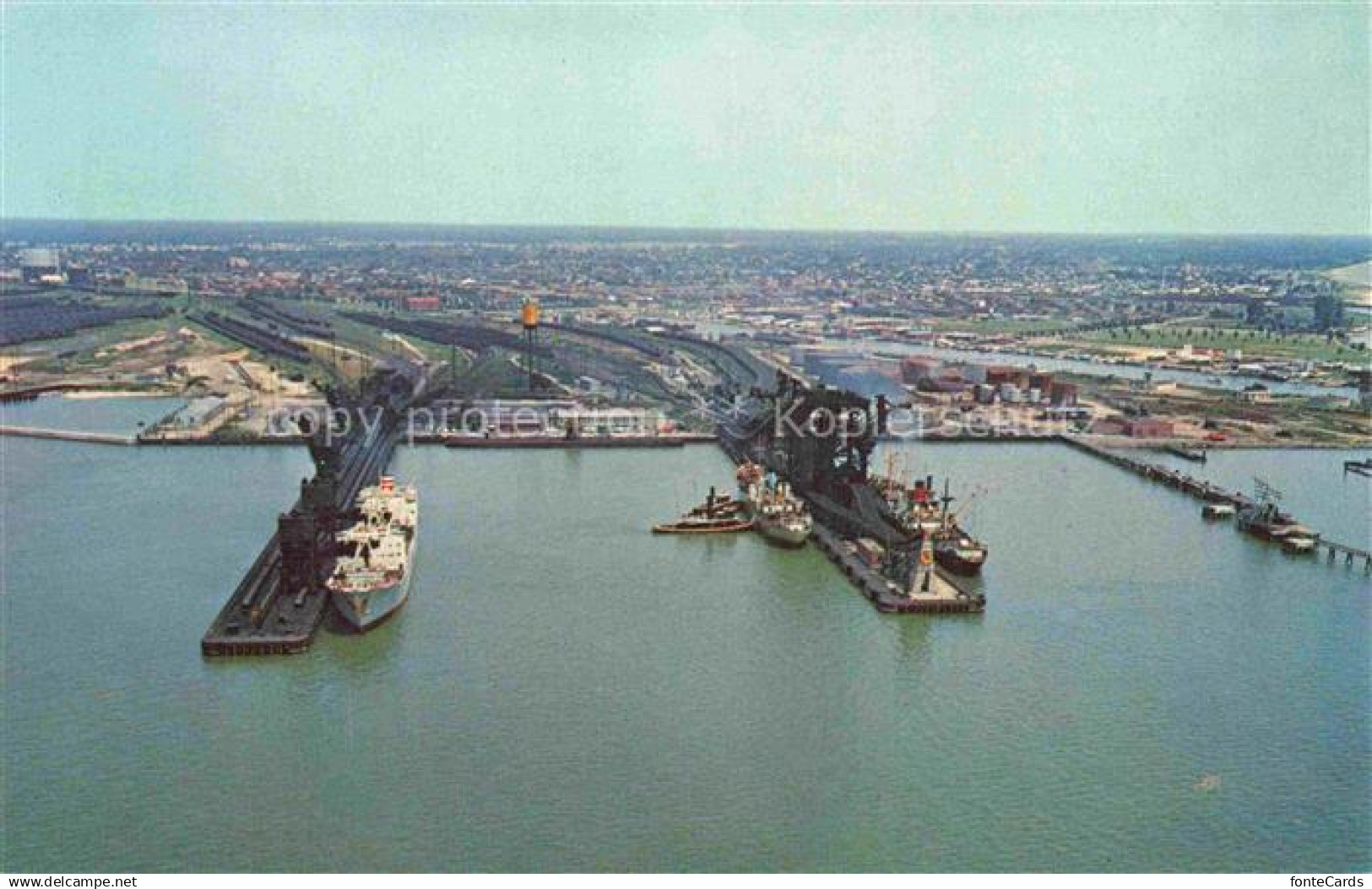 74024227 Newport News Harbour at James River aerial view