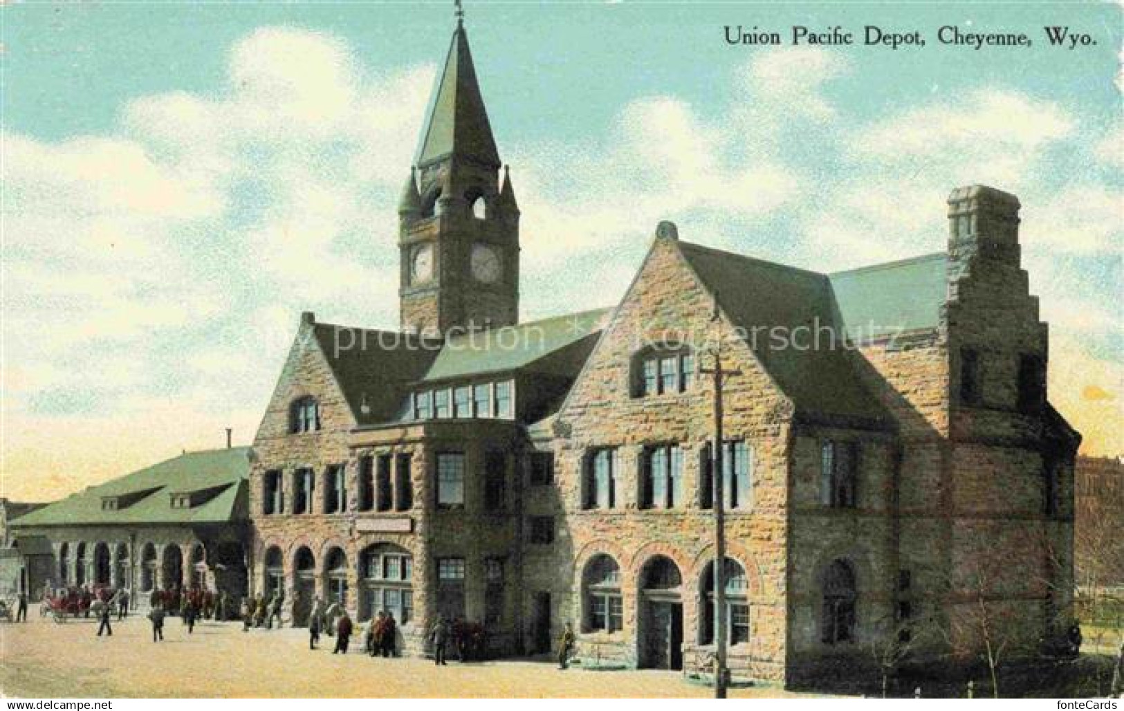 74028314 Cheyenne Wyoming Union Pacific Depot