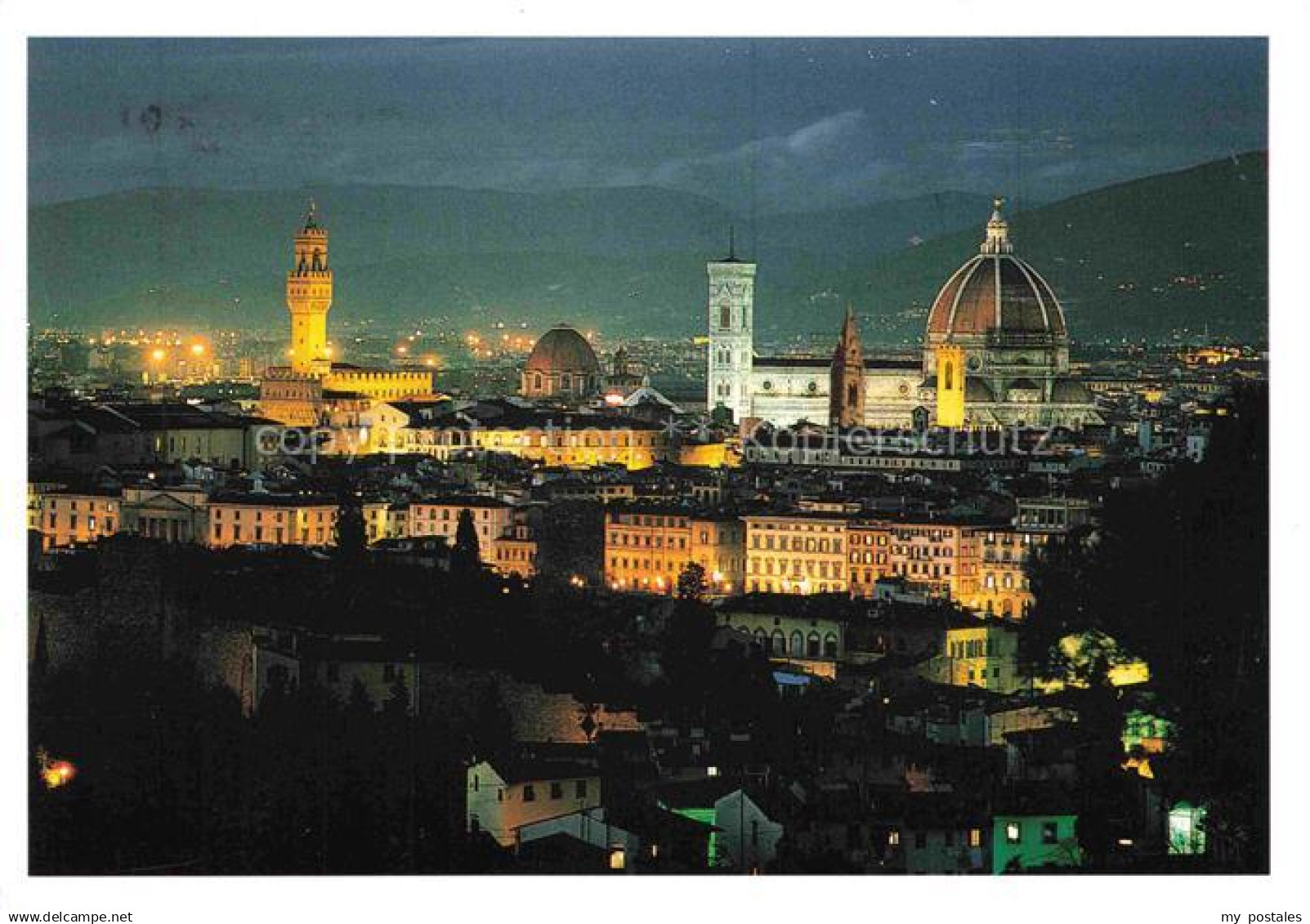 74035093 FIRENZE Florence Florenz Toscana IT Stadtpanorama bei Nacht Dom