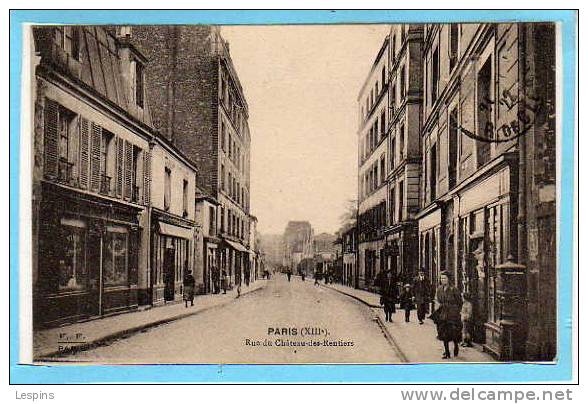 75 - 13 e -- Rue du Château des Rentiers